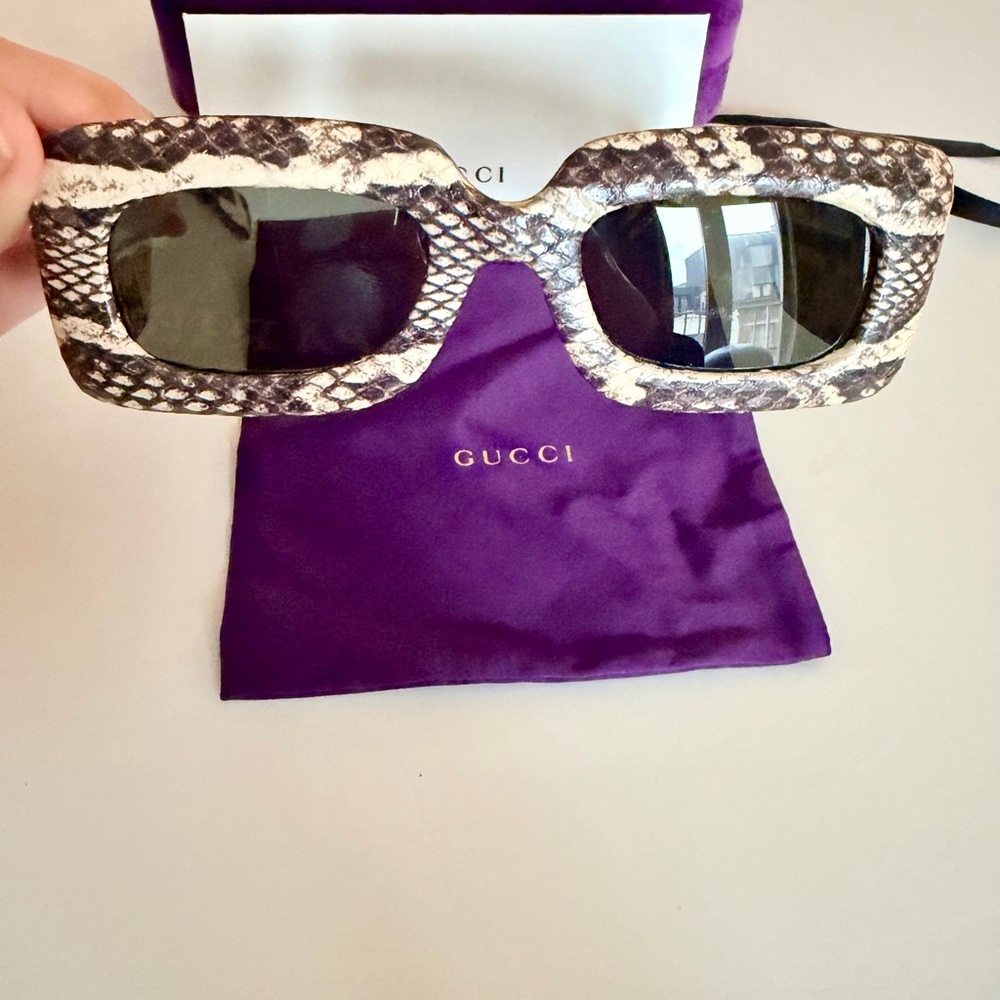 Gucci Genuine Python Sunglasses - Picture 4 of 14